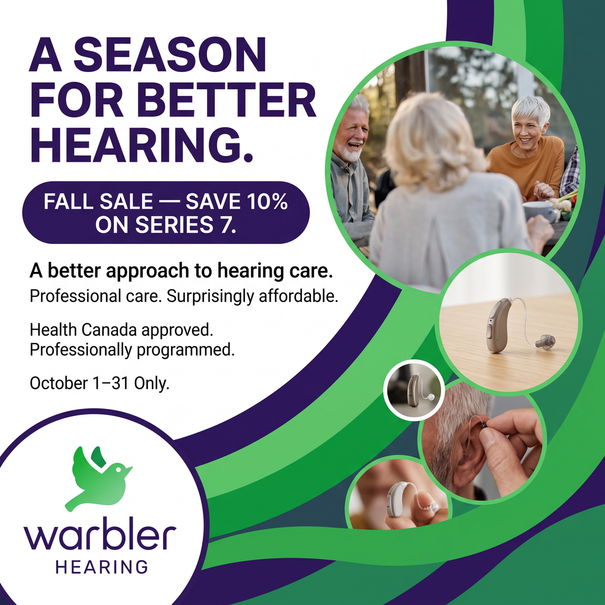 Warbler Series 7: OTC Hearing Aids Professionally Programmed