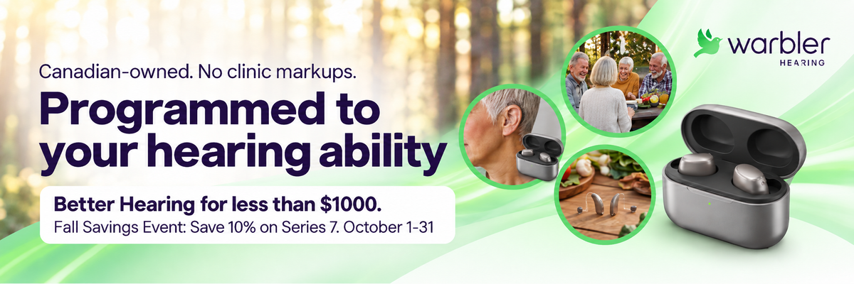 Warbler Series 7 OTC Hearing Aids Approved for BC