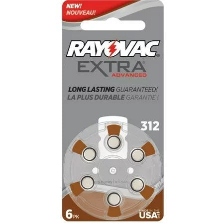Rayovac Extra 312 6 pack