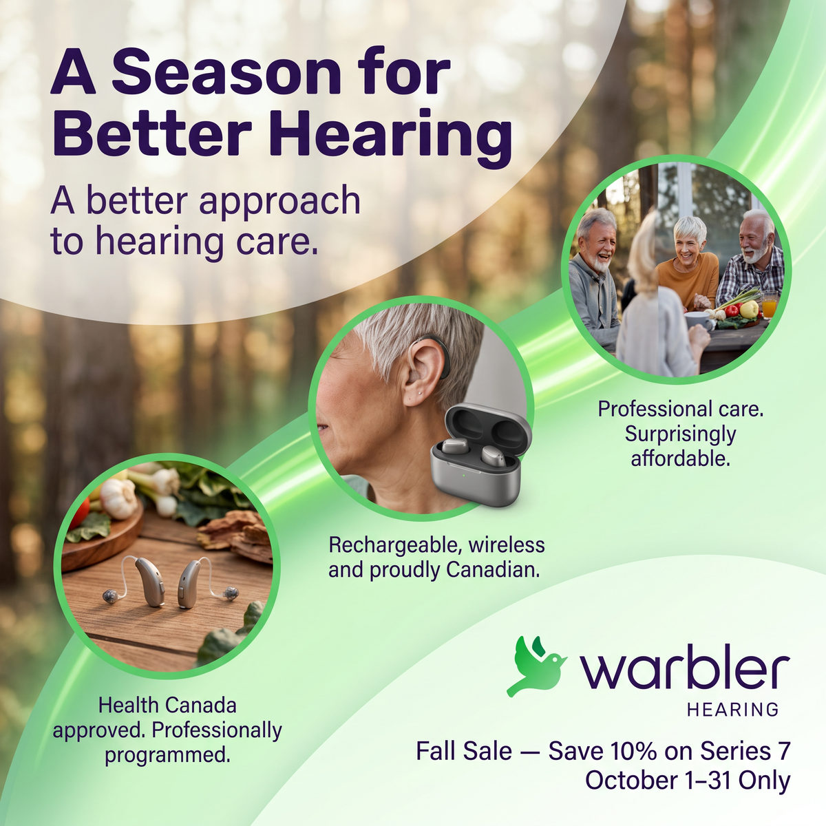 Warbler Series 7: OTC Hearing Aids Professionally Programmed