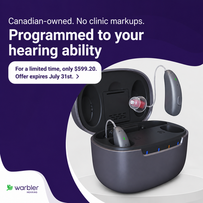 Warbler Series 7 : Canada OTC Hearing Aids Professionally Programmed