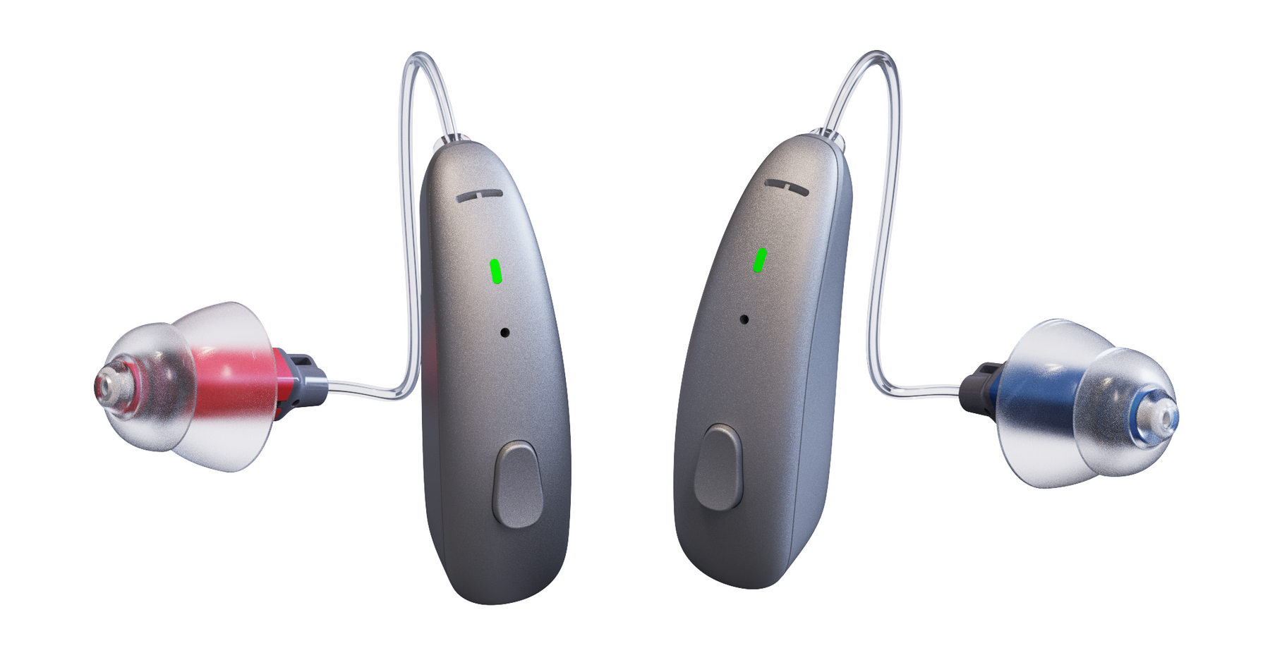 Warbler Series 7 hearing aids in charging case